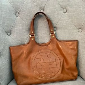 Tory Burch leather tote-warm brown